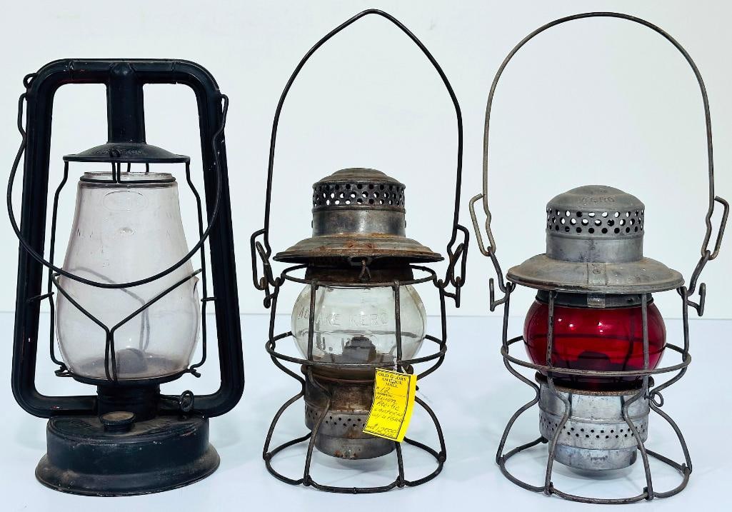Fitzall Ditez Kerosene Lantern Clear Globe–Great Northern Railroad Kerosene Lantern with red Globe (1 of 6)