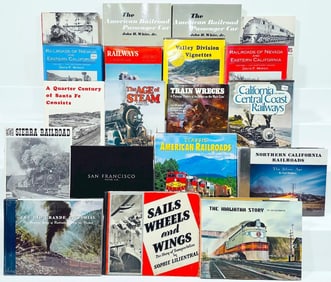 Assorted Books on Actual Trains in the United States