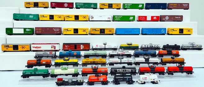 Unknown Manufacturers Assorted Freight Cars and Tank Cars