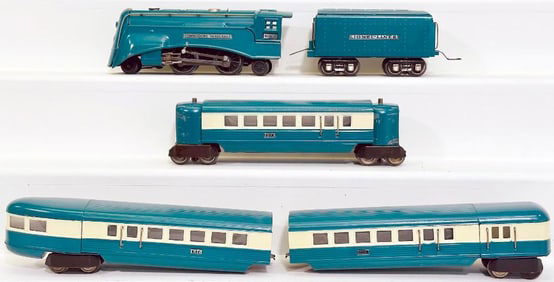 Lionel Prewar O Gauge 265E Blue Streak Streamliner Set