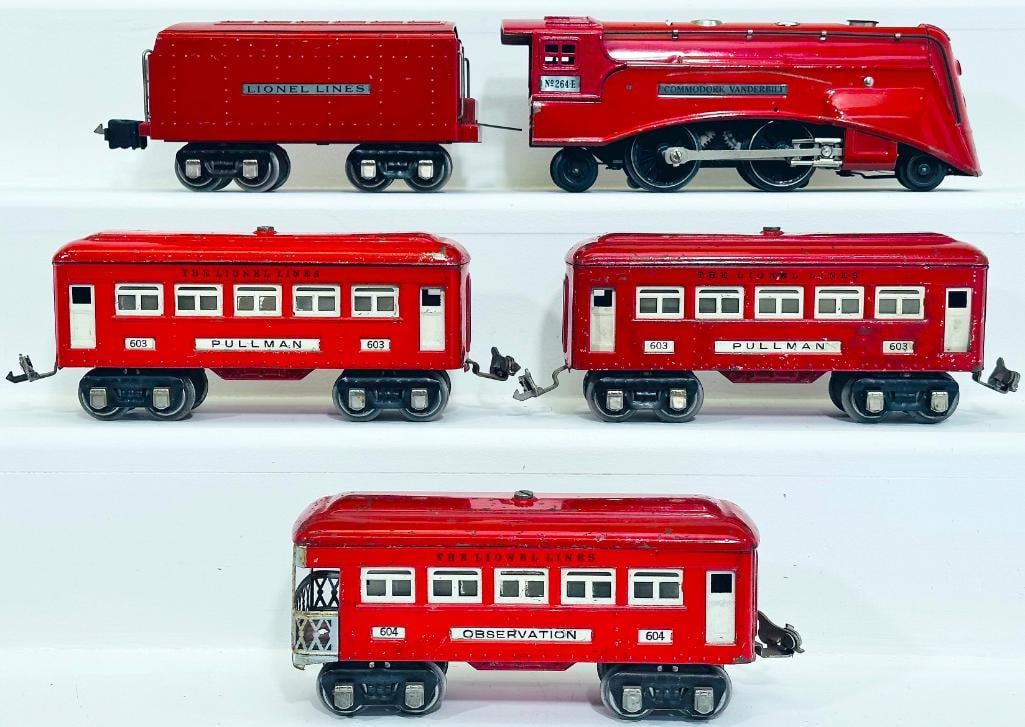 Lionel Prewar O Gauge 264E Red Comet Passenger Set - 1936 version (1 of 8)
