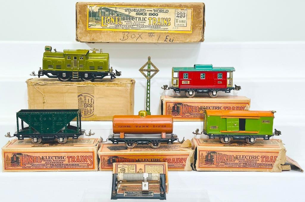 Lionel Prewar O Gauge Outfit No. 293 252 Freight Set Boxed (1 of 15)