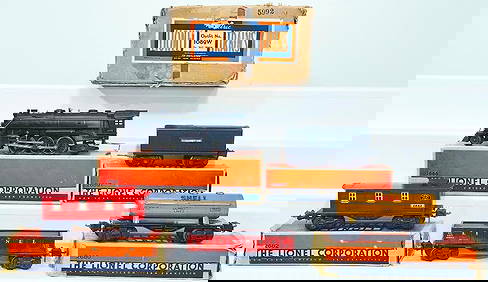 Lionel Prewar O Gauge Outfit No. 1089W Black 1666 Freight Set Boxed (1 of 15)