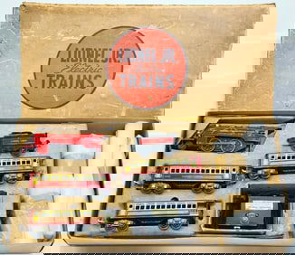 Lionel Prewar O Gauge Outfit No. 1064E Lionel Junior Passenger Set Boxed