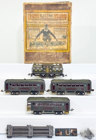 Lionel Prewar O Gauge Outfit No. 267 gray 4 Bild - A - Loco and Passenger Set Boxed