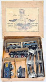American Flyer Prewar O Gauge 16 Cast Iron Locomotive Passenger Set Boxed