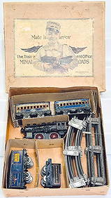 American Flyer Prewar O Gauge 16 Cast Iron Locomotive Passenger Set Boxed (1 of 14)