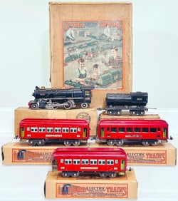 Lionel Prewar O Gauge Outfit No. 241E Black 260E Passenger Set Boxed
