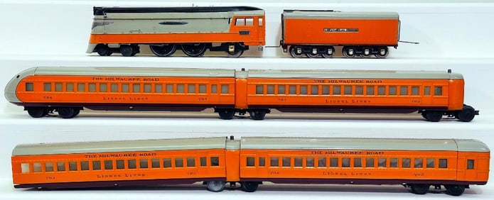Lionel Prewar O Gauge 250E Hiawatha Passenger Set