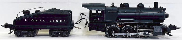Lionel Prewar O Gauge 201 Switcher and Tender