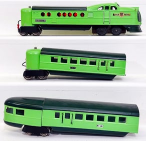 Lionel Prewar O Gauge 636W Two - tone Green City of Denver