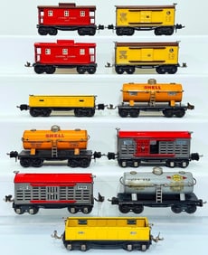 Lionel Prewar O Gauge Eleven (11) Assorted Freight Cars