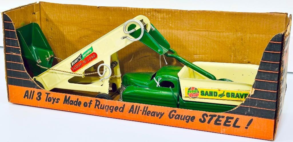 Buddy L Postwar #3500 Loader - Dump - Shovel Set Boxed (1 of 11)
