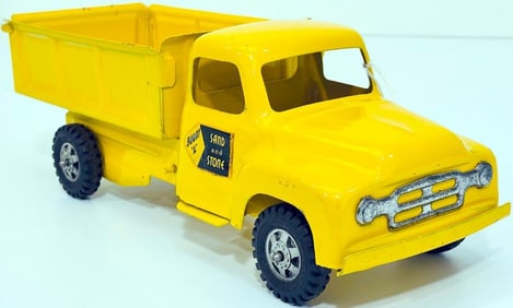 Buddy L Postwar Sand and Stone Dump Truck yellow