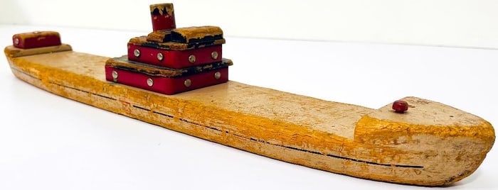Seaver Toy Postwar Wood Boat