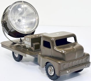 Structo Postwar U.S. Army Searchlight Unit olive drab