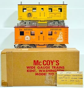 McCoy Modern Standard Gauge 21st TCA National Convention 1975 Kitchen Car/ 1973 TCA National Car