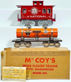 McCoy Modern Standard Gauge 1966 National TCA Convention Caboose/1977 TCA National Convention Car