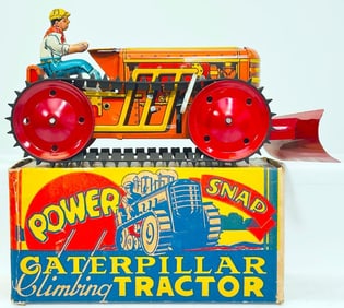 Marx Postwar Caterpillar Climbing Tractor