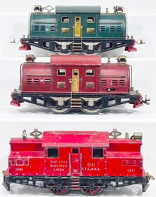 Lionel Prewar Standard Gauge 380 Maroon Electric Locomotive/380 Dark Green Electric Locomotive/Ives