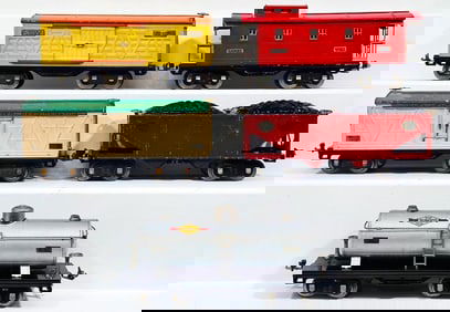 Lionel Prewar Standard Gauge 514 - 516 - 514 - 517 - 518 Freight Cars