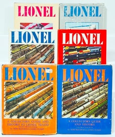 Assorted Books on Collecting Lionel Toy Trains Vols. 1 thru 6