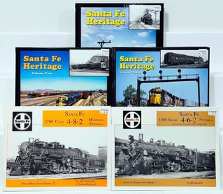 Assorted Books on Santa Fe Heritage Vols. 1 thru 3 and Santa Fe Pictorial