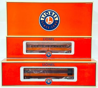 Lionel Modern O Gauge Milwaukee Road Hiawatha 18 inch Aluminum Car 2 pack Boxed