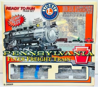 Lionel Modern O Gauge Pennsylvania Flyer Freight Train Set Boxed