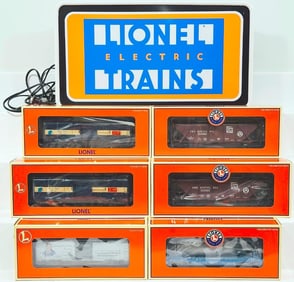 Lionel Modern O Gauge Six (6) Assorted Freight Cars