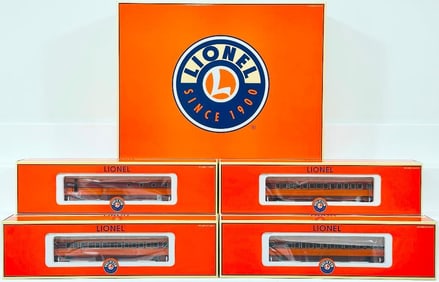 Lionel Modern O Gauge Milwaukee Road Hiawatha 18 inch Aluminum Car 4 Pack Boxed