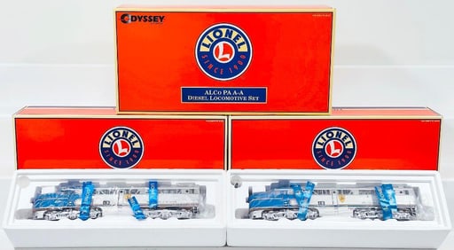 Lionel Modern O Gauge Alco PA AA Delaware and Hudson Diesel Locomotive Set Odyssey Boxed