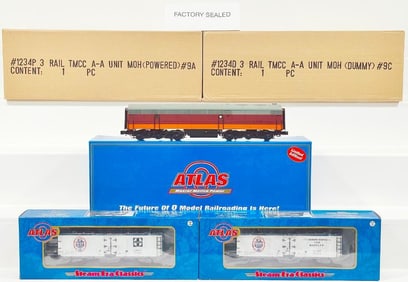 Atlas Modern O Gauge TMCC A  -   A MOH Powered and Dummy Diesel Units/ Santa Fe Union Beer Road