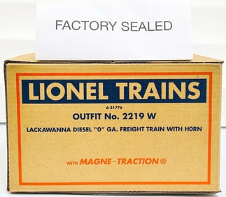 Lionel Modern O Gauge Outfit No. 2219W Lackawanna Diesel Freight Set Boxed
