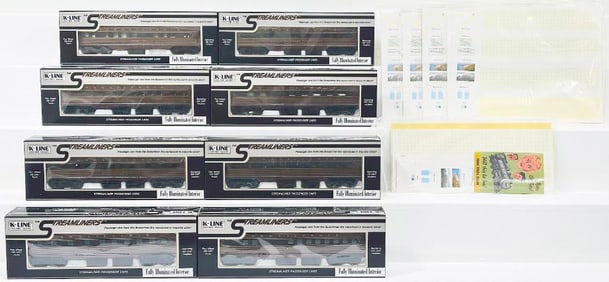 K - Line Modern O Gauge Pennsylvania Baggage Car/Pennsylvania Observation Car/Pennsylvania Combine