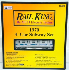 MTH Modern O Gauge NY Transit with Horn Subway 4 Car Set Boxed  MTH Modern O Gauge NY Transit