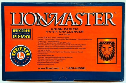 Lionel Modern O Gauge Lionmaster Union Pacific 4  -   6  -   6  -   4 Challenger Locomotive and