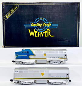 Weaver Models Modern O Gauge Delaware and Hudson Baldwin Sharknose A/B Diesel Set with OSI Boxed