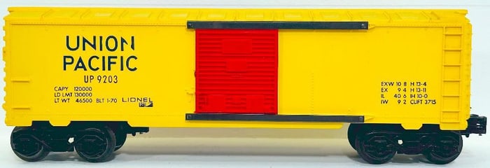Lionel Modern O Gauge Special Union Pacific 9203 Box Car