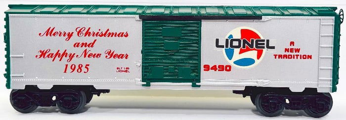 Lionel Modern O Gauge 9490 Merry Christmas Happy New Year Box Car 1985