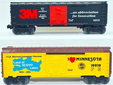 Lionel Modern O Gauge 52018 3M 39th TCA Convention Car St. Paul Minnesota 1993/1999 TCA National Car
