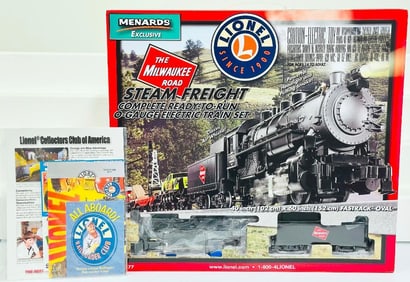 Lionel Modern O Gauge Milwaukee Road Steam Freight Set Menards Exclusive #6  -   30177 Boxed