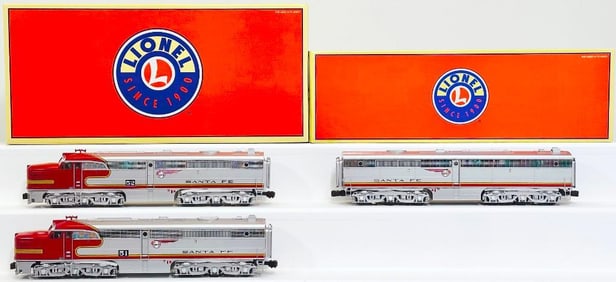 Lionel Modern O Gauge Santa Fe PA AA Diesel Locomotive Set #6 -  34568/Santa Fe Alco PB Diesel Loco
