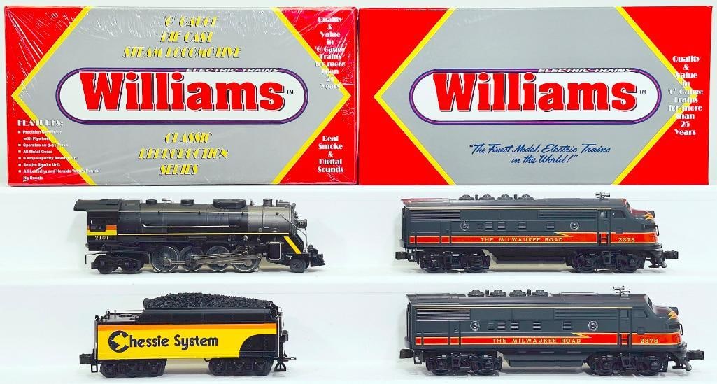 Williams Modern O Gauge Berkshire 2  -   8  -   4 with Digital Whistle and Bell Locomotive and (1 of 8)