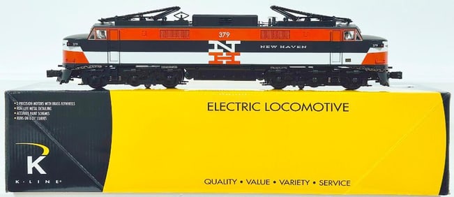 K - Line Modern O Gauge New Haven EP -  5 Electric Engine #379 with Cruise Control and Lionel