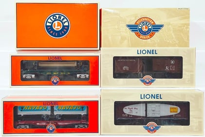 Lionel Modern O Gauge The Texan Freight Add - On 2 pack and PWC 6464 Box Car 2 Pack No. 3 Boxed