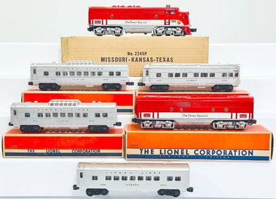Lionel Postwar O Gauge 2245P and 2245C Missouri  -   Kansas  -   Texas A  -   B Diesel Units and