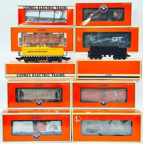 Lionel Modern O Gauge 2426 RS Rail Sounds Steam Tender/U.S. Navy Calf Unit/Eight Assorted Freights
