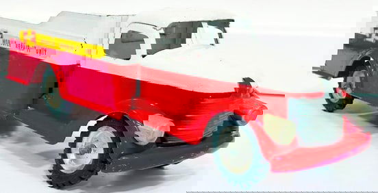 Buddy L Postwar Mobile Repair - It with Unit Truck white and red made in the 1940s