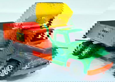 Buddy L Postwar 5892 Deluxe Hydraulic Dual Scoop Dump Truck manufactured 1956 to 1957